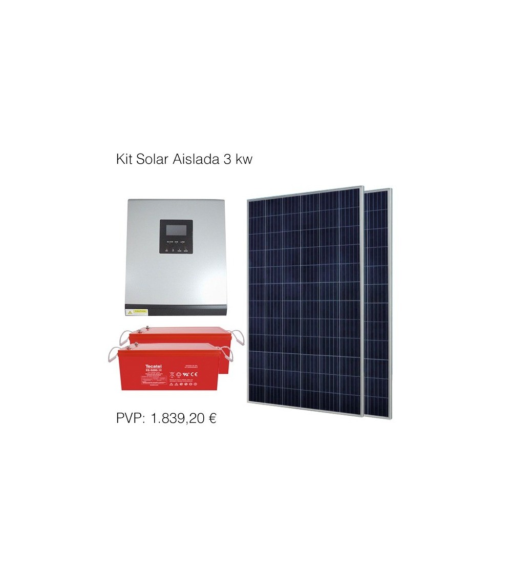 Kit Solar - Conexión Aislada 3 KW-2