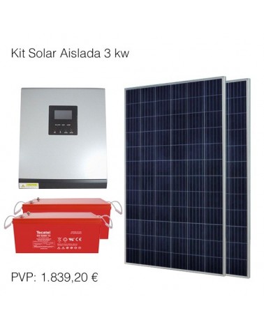 Kit Solar - Conexión Aislada 3 KW-2