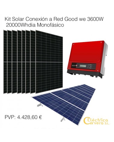 Kit solar GOOODWE 3000W conexión a red
