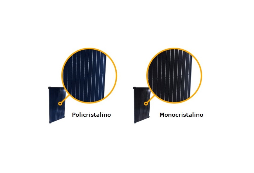 ¿Cómo identificar si las células de mi panel solar son monocristalinas o policristalinas?